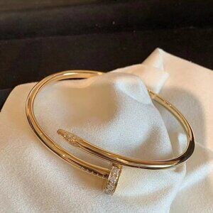 Cartier rose gold nail bracelet